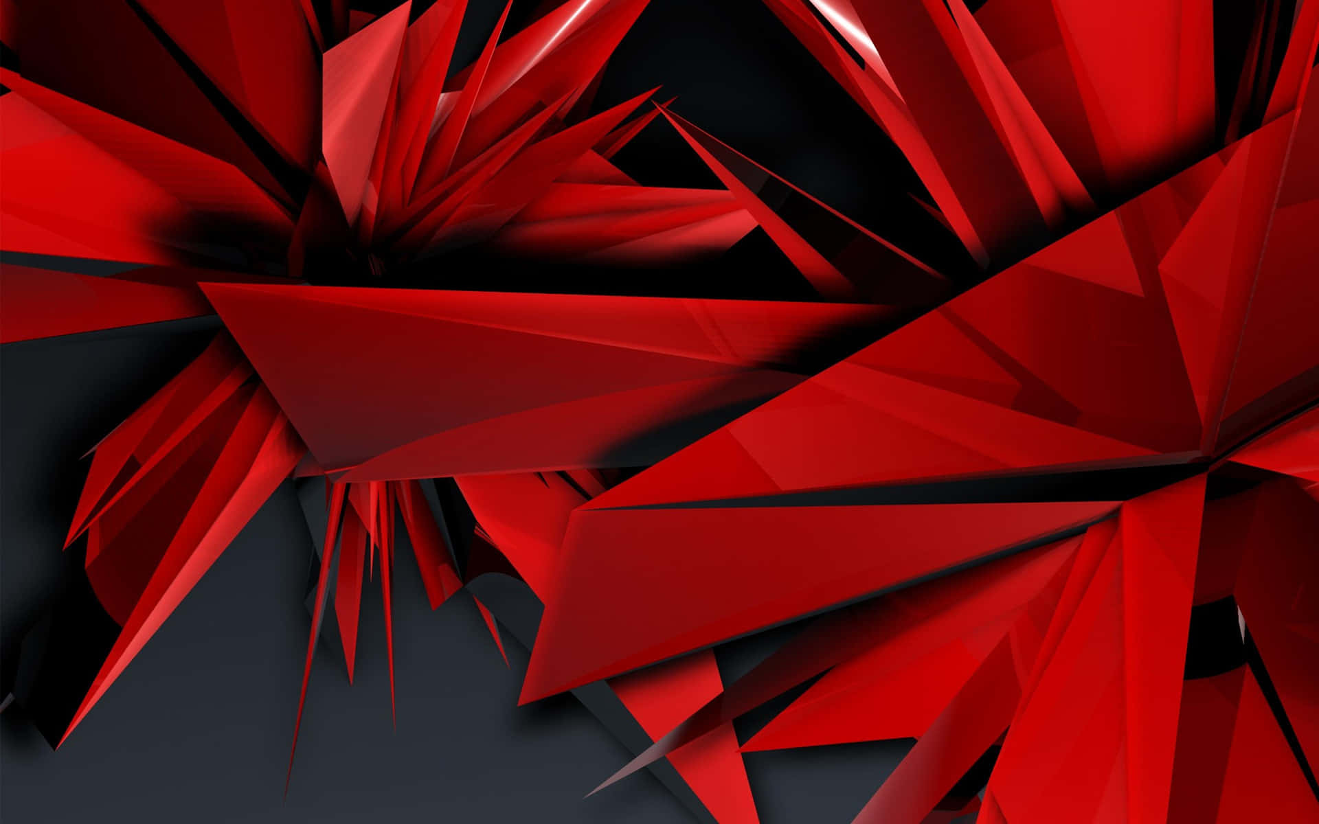 Red Abstract Background With Red Triangles