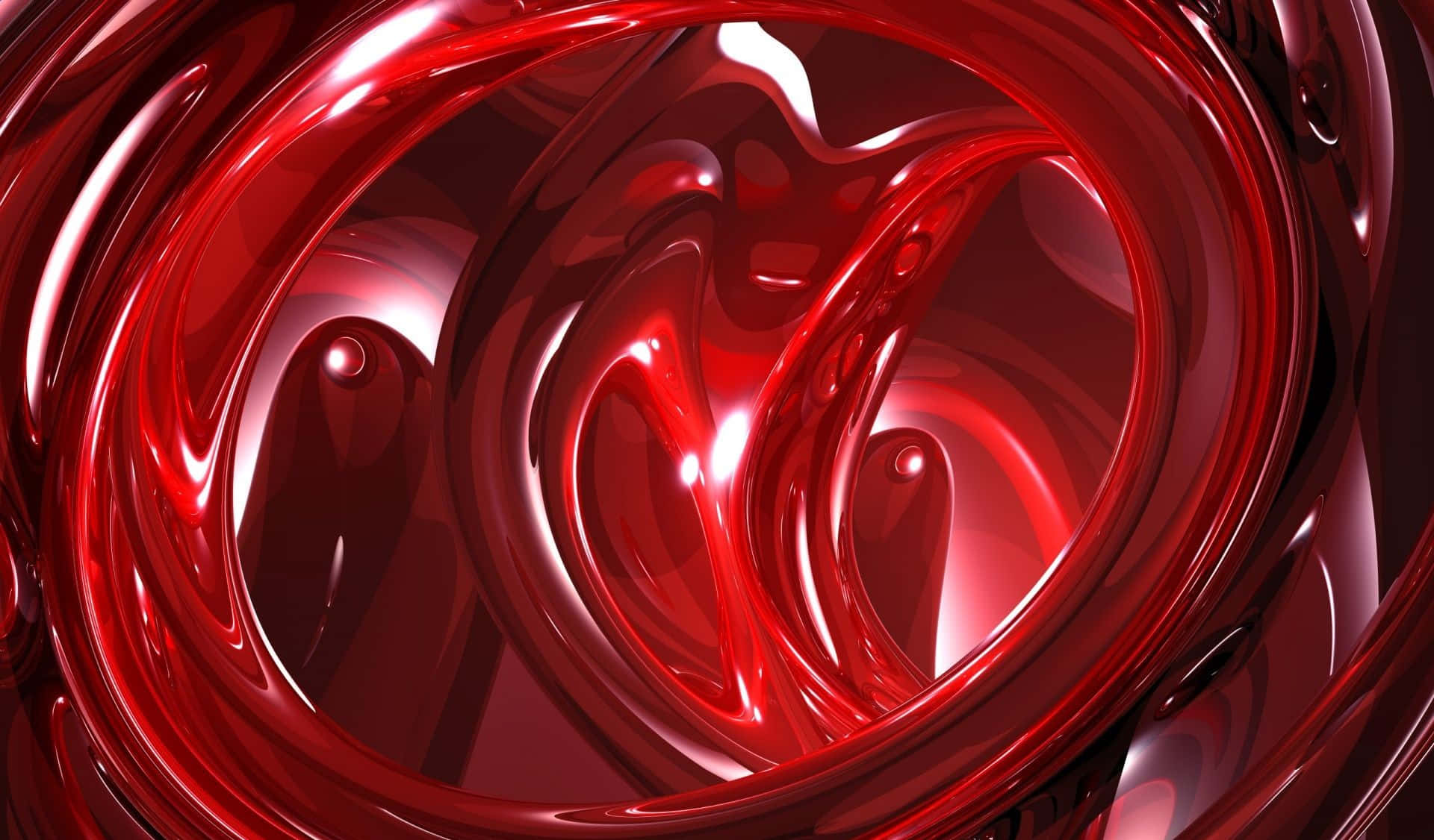 A Red Swirling Liquid With A Black Background