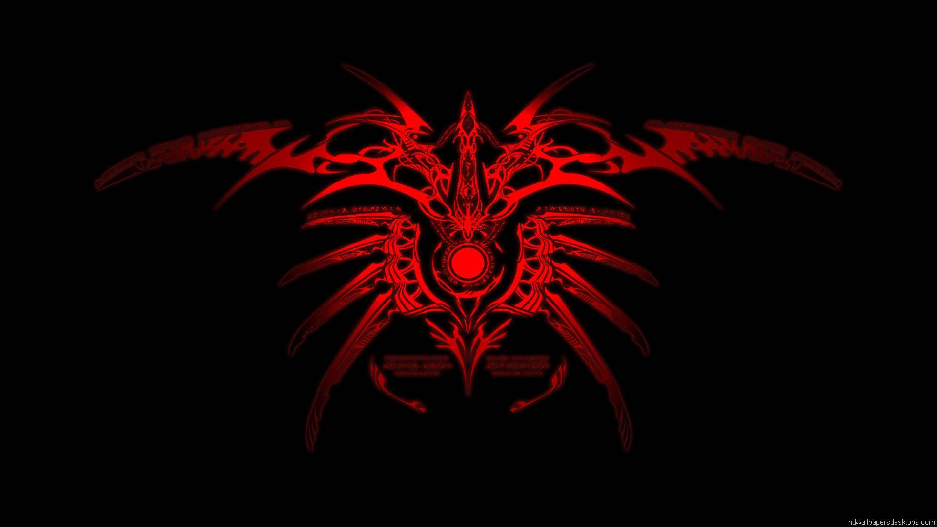 Cool Red Tribal Design