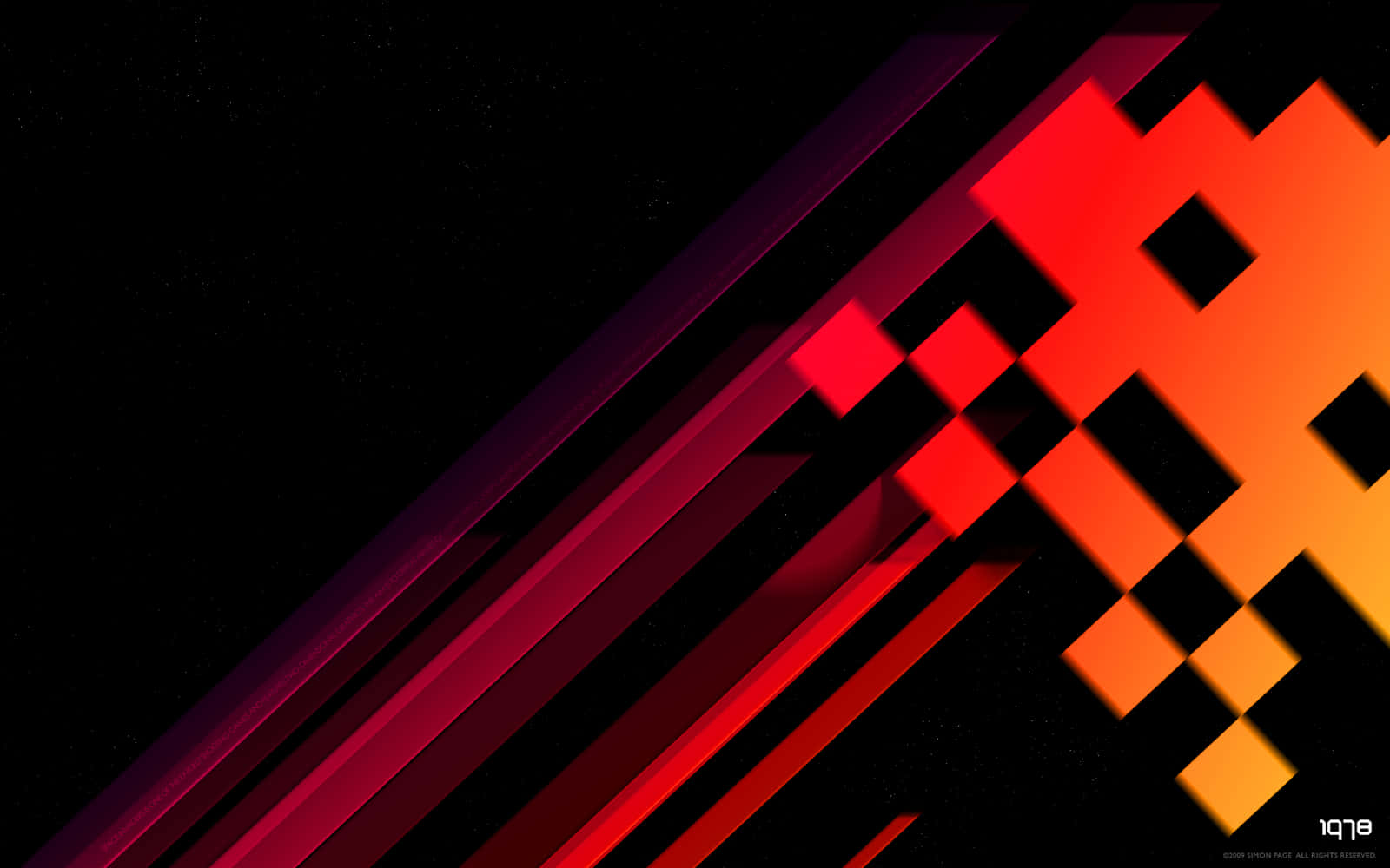 Unfondo Abstracto Negro Y Rojo Con Cuadros Fondo de pantalla