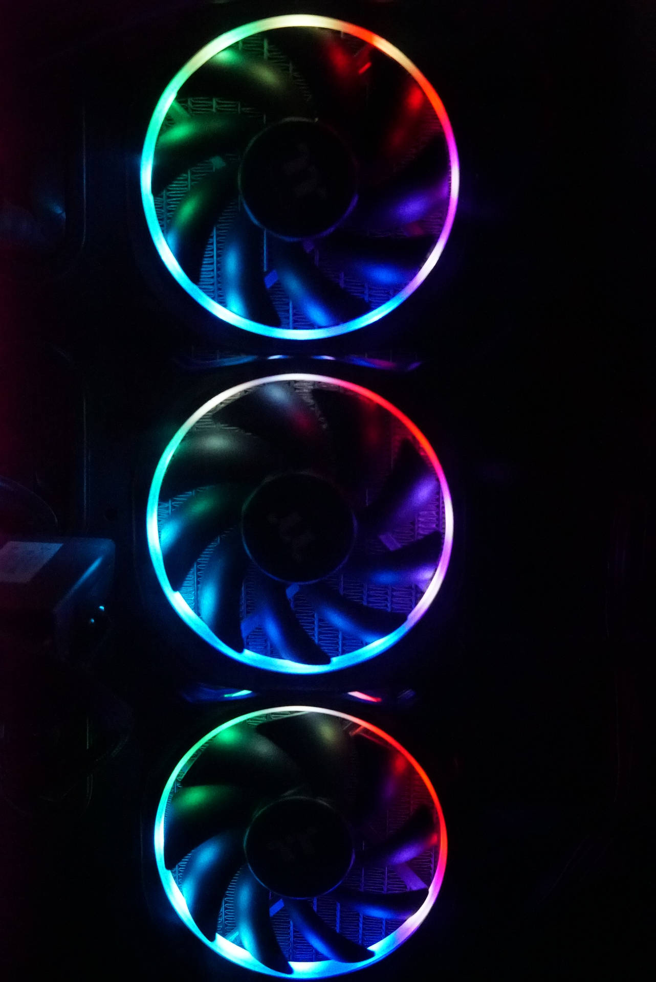 Cool Neon RGB Backlight Fans wallpaper 