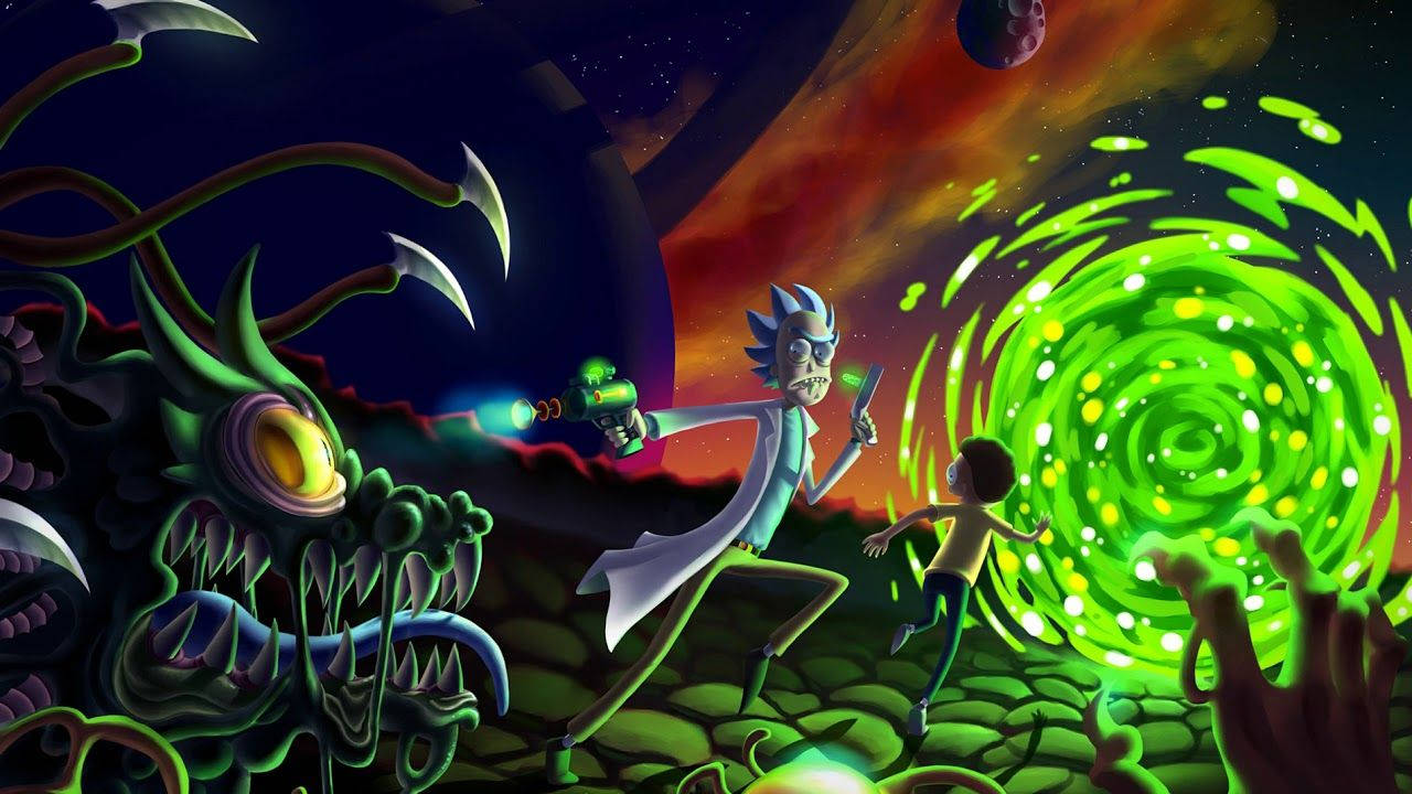 Cool Rick And Morty Escaping