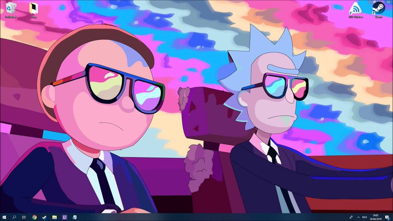 Cool Rick And Morty In Black