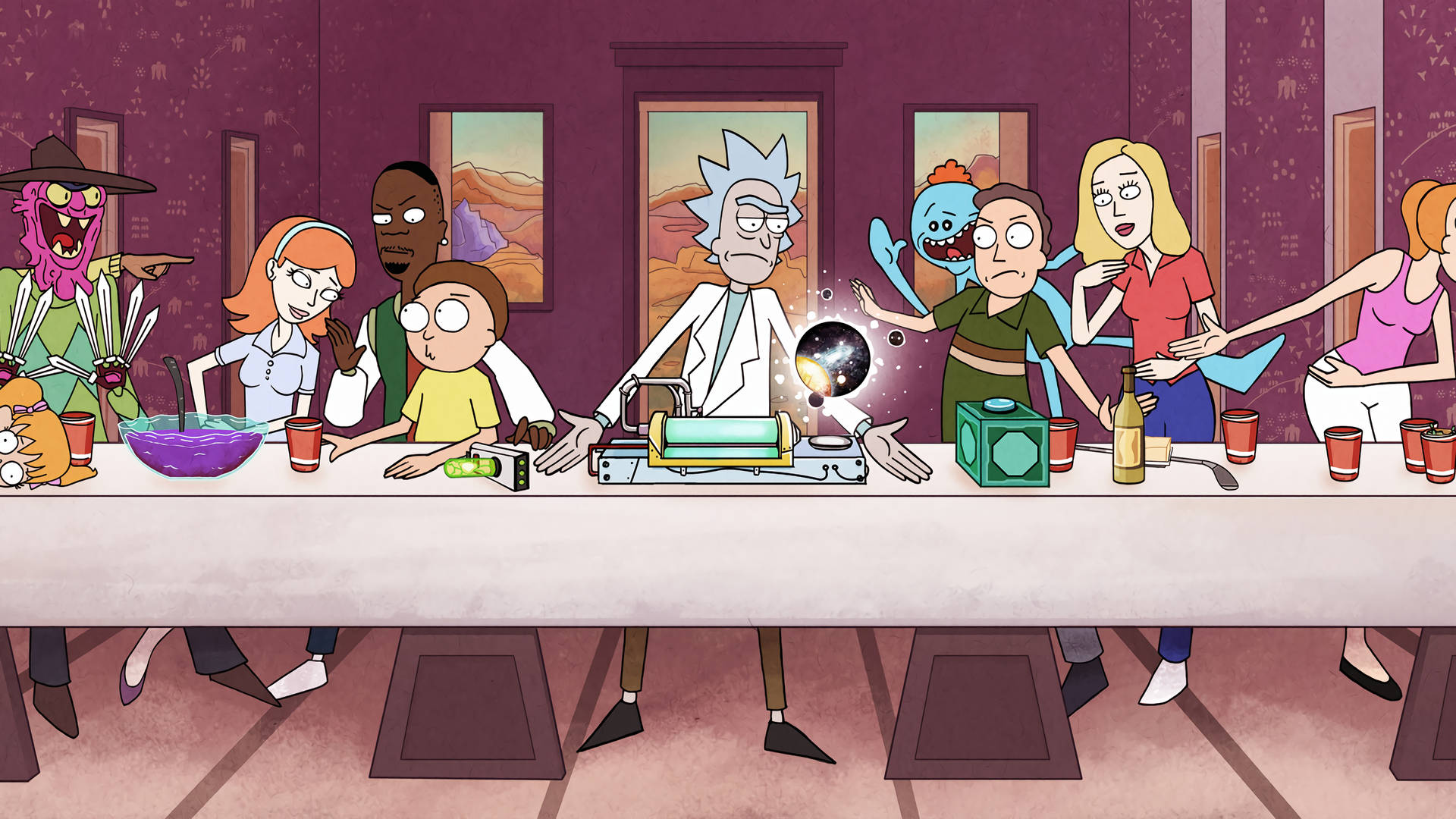 Cool Rick And Morty Last Supper