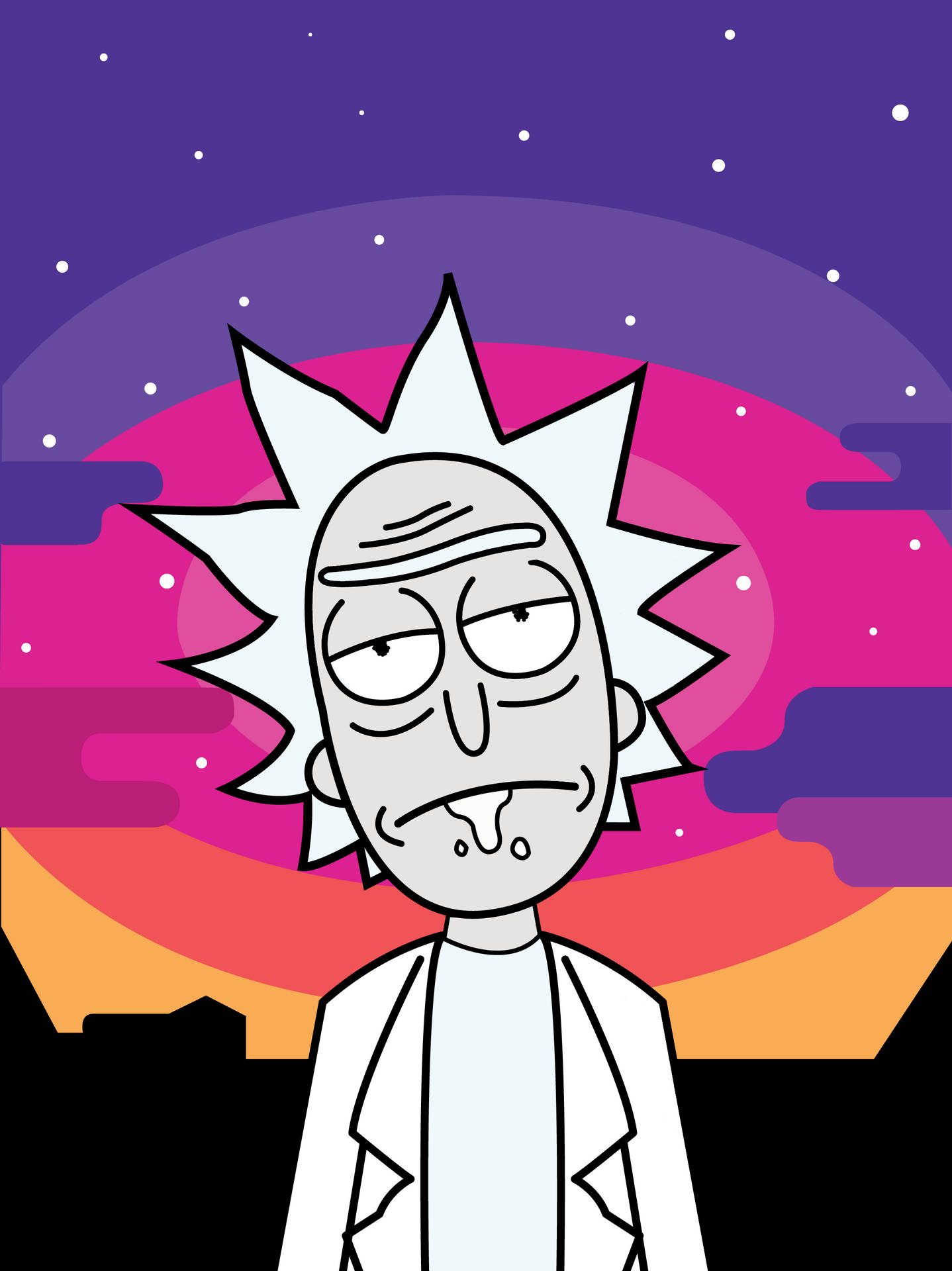 Cool Rick And Morty Monochrome Rick