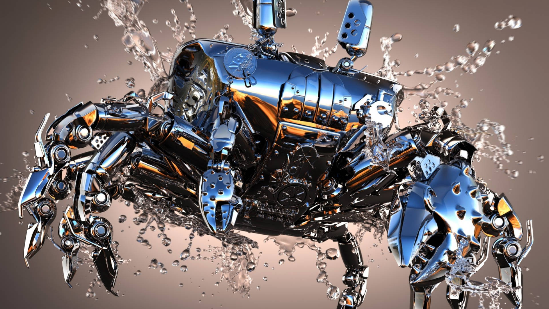 Cool Robot Crab Wallpaper