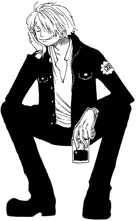Cool Sanji One Piece Character PNG