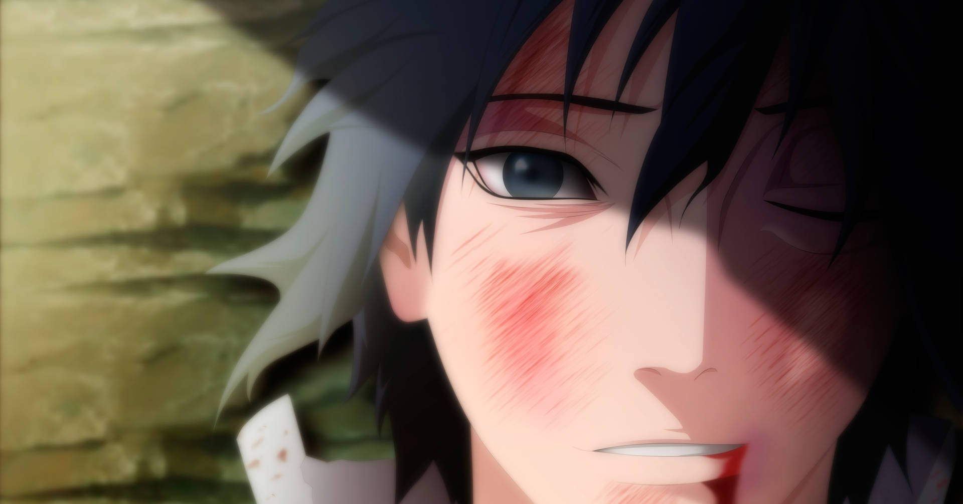 Cool Sasuke After A Battle Background