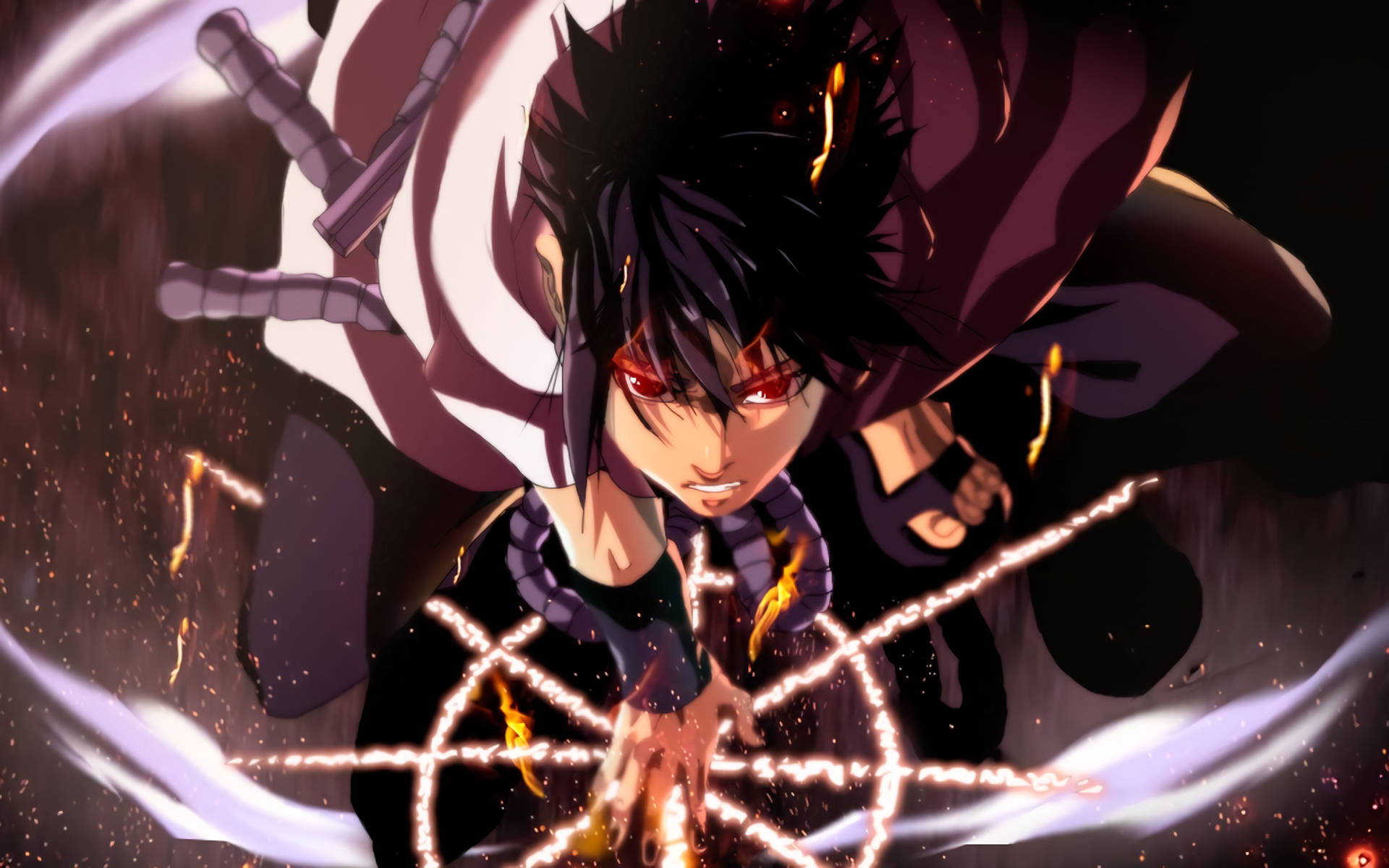 Cool Sasuke Ritual Background