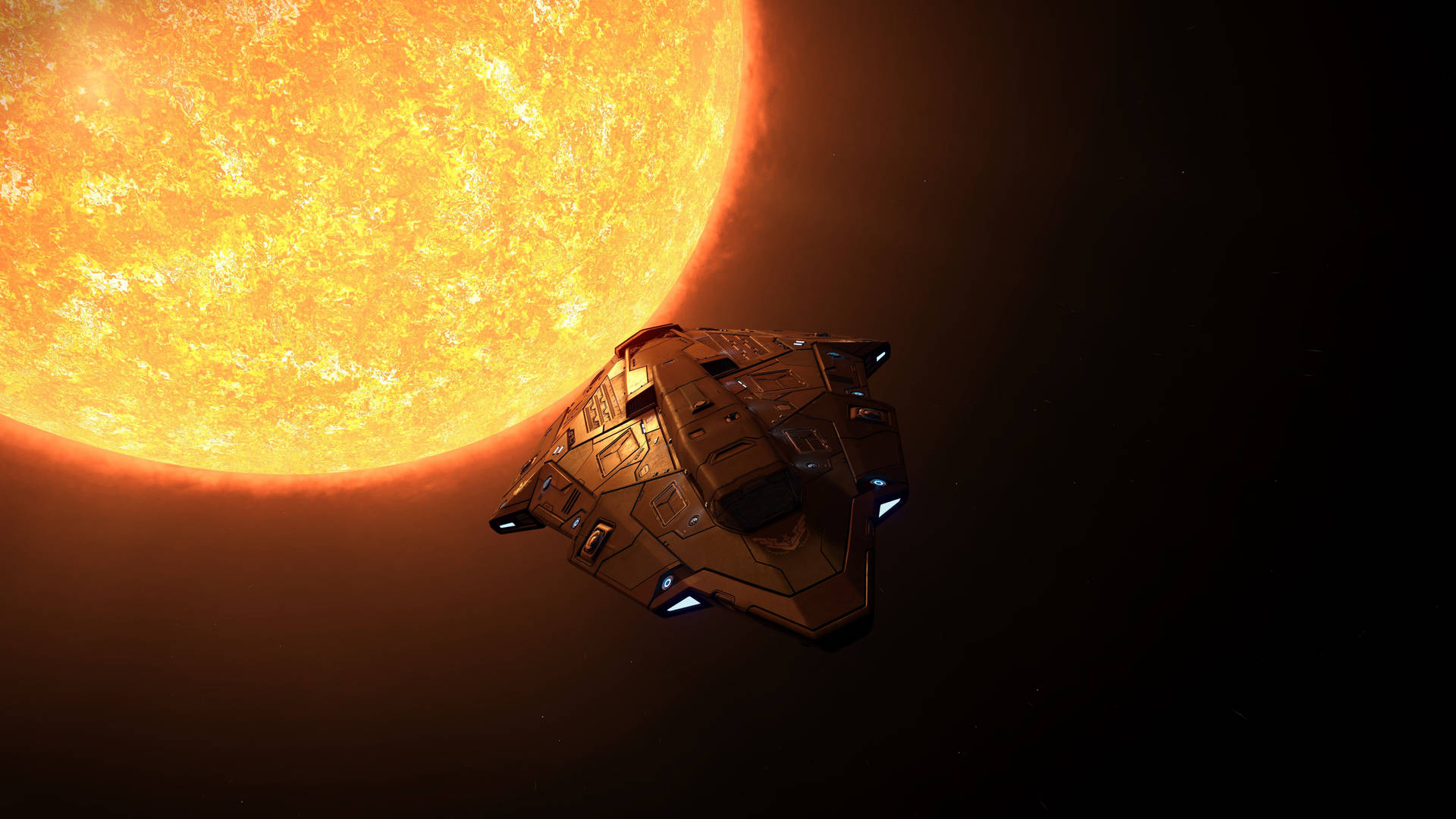 Cool Sci-fi Spaceship Background