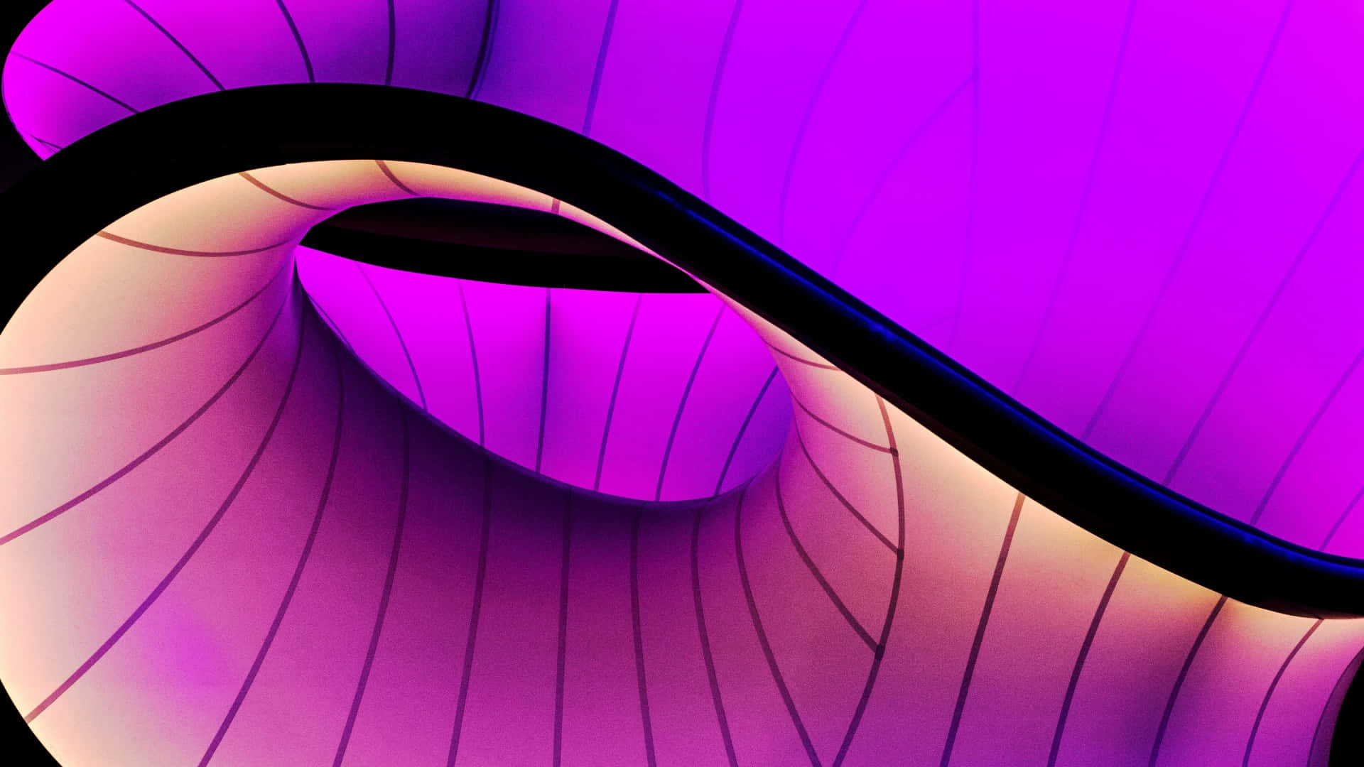 A Purple And Yellow Abstract Design Wallpaper