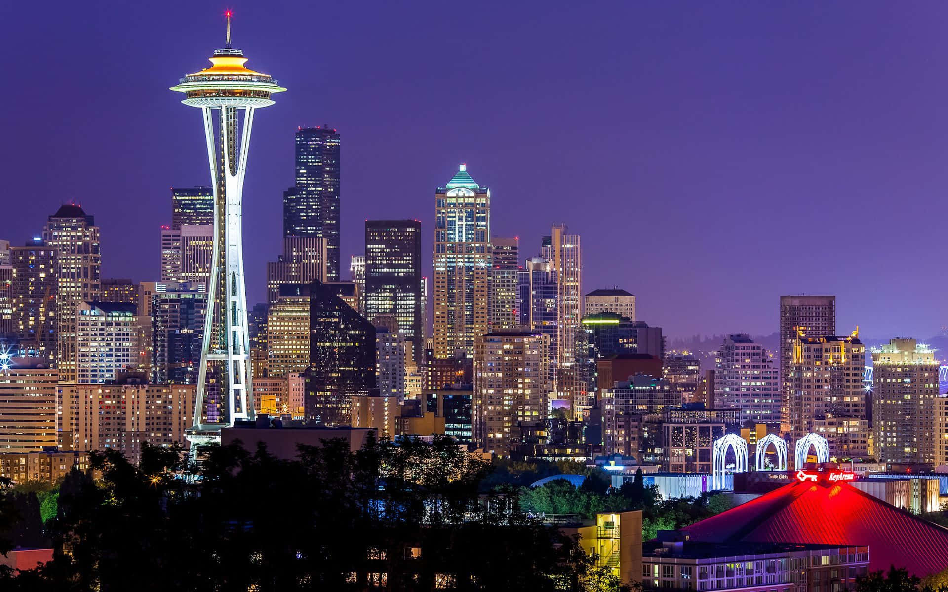 The Iconic Space Needle of Cool Seattle Wallpaper