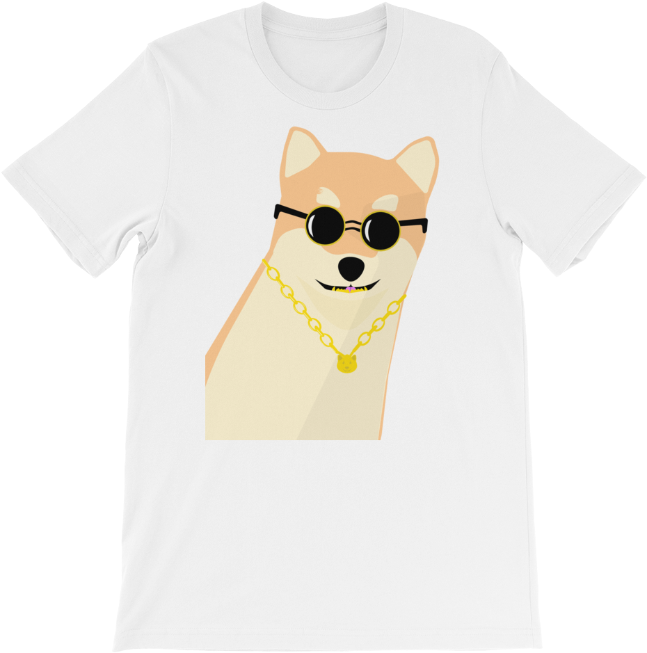 Cool Shiba Inu Tshirt Design PNG