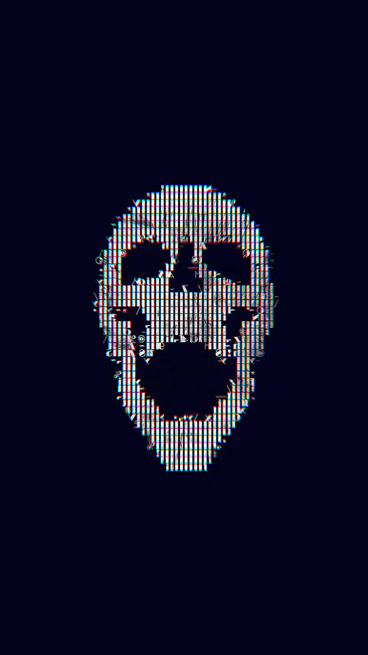 Cool, Simple Abstract Skull Wallpaper
