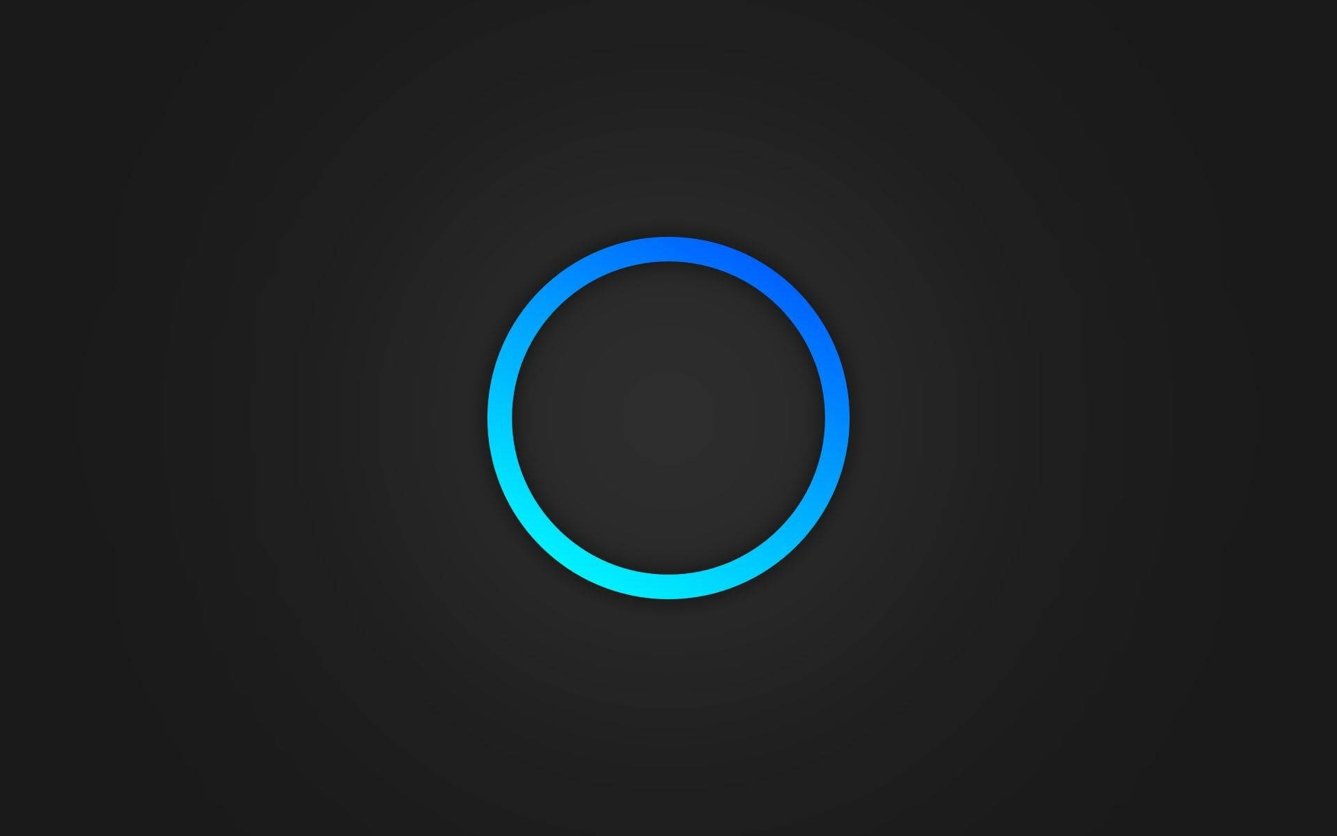 Cool Simple Blue Circle Outline Wallpaper