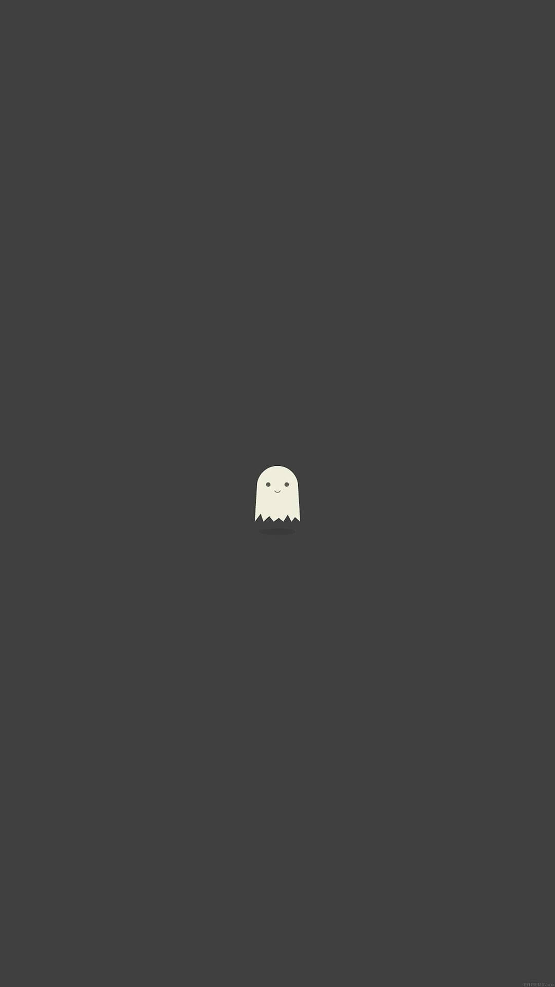 Cool Simple Cute Ghost For Iphone Wallpaper