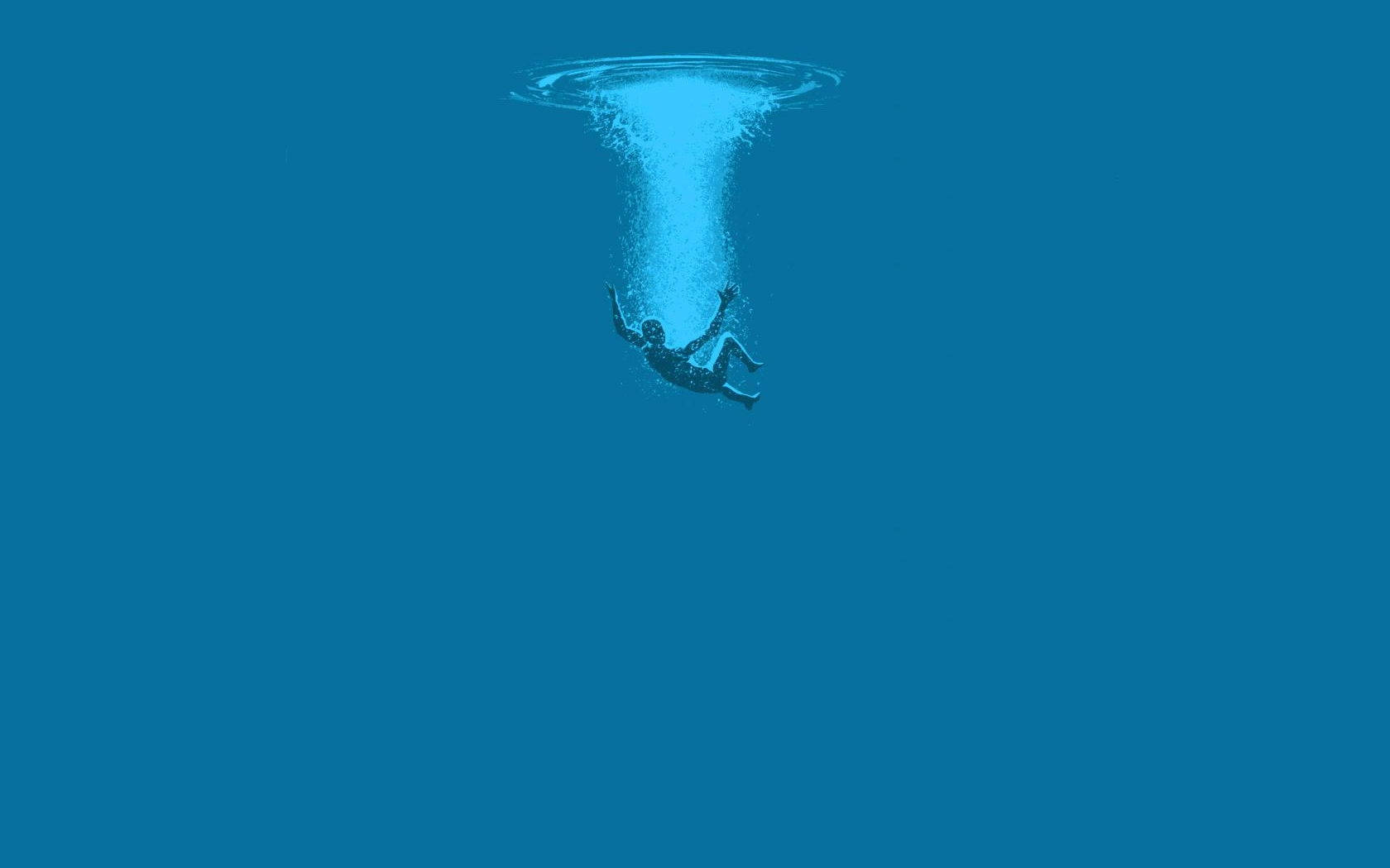 Cool Simple Man In Water