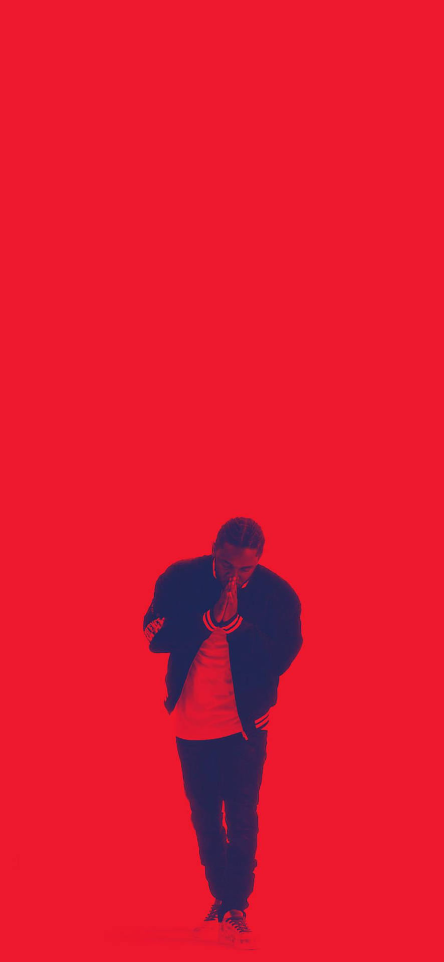 Cool Simple Red Kendrick Lamar Wallpaper