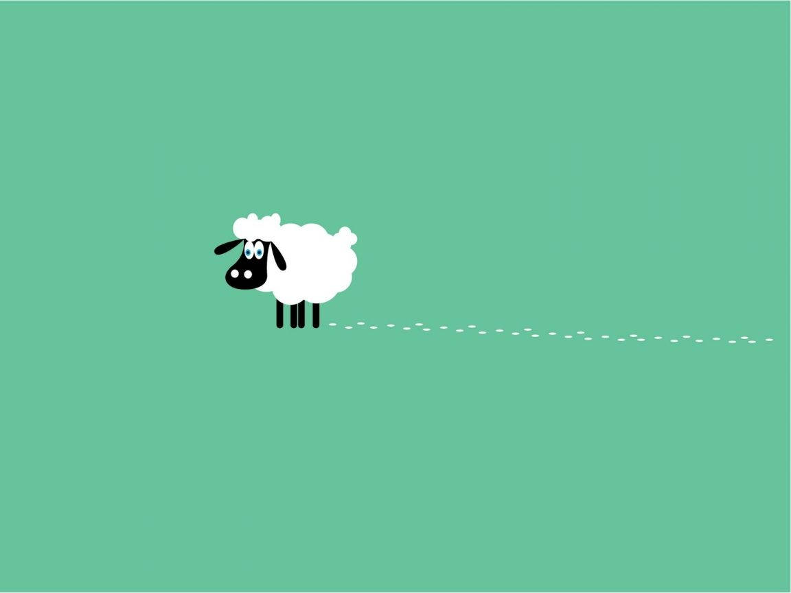 Cool Simple Sheep Graphic