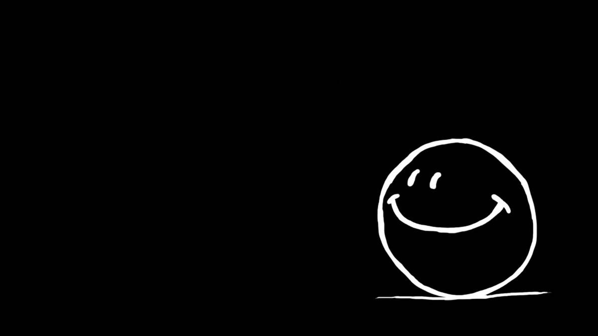 Cool Simple Smiley Face Baggrund Wallpaper