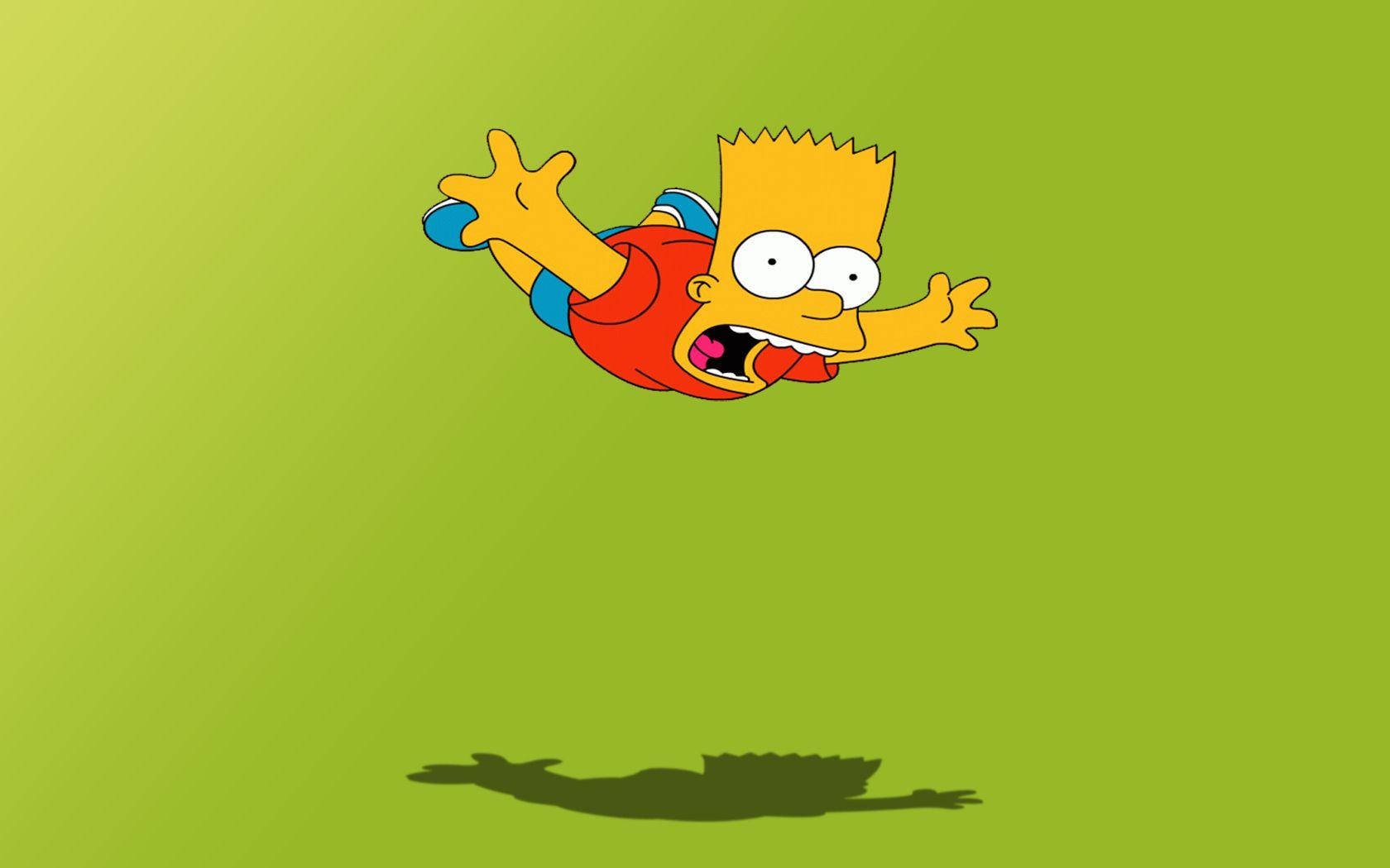 Cool Simpsons Falling Wallpaper