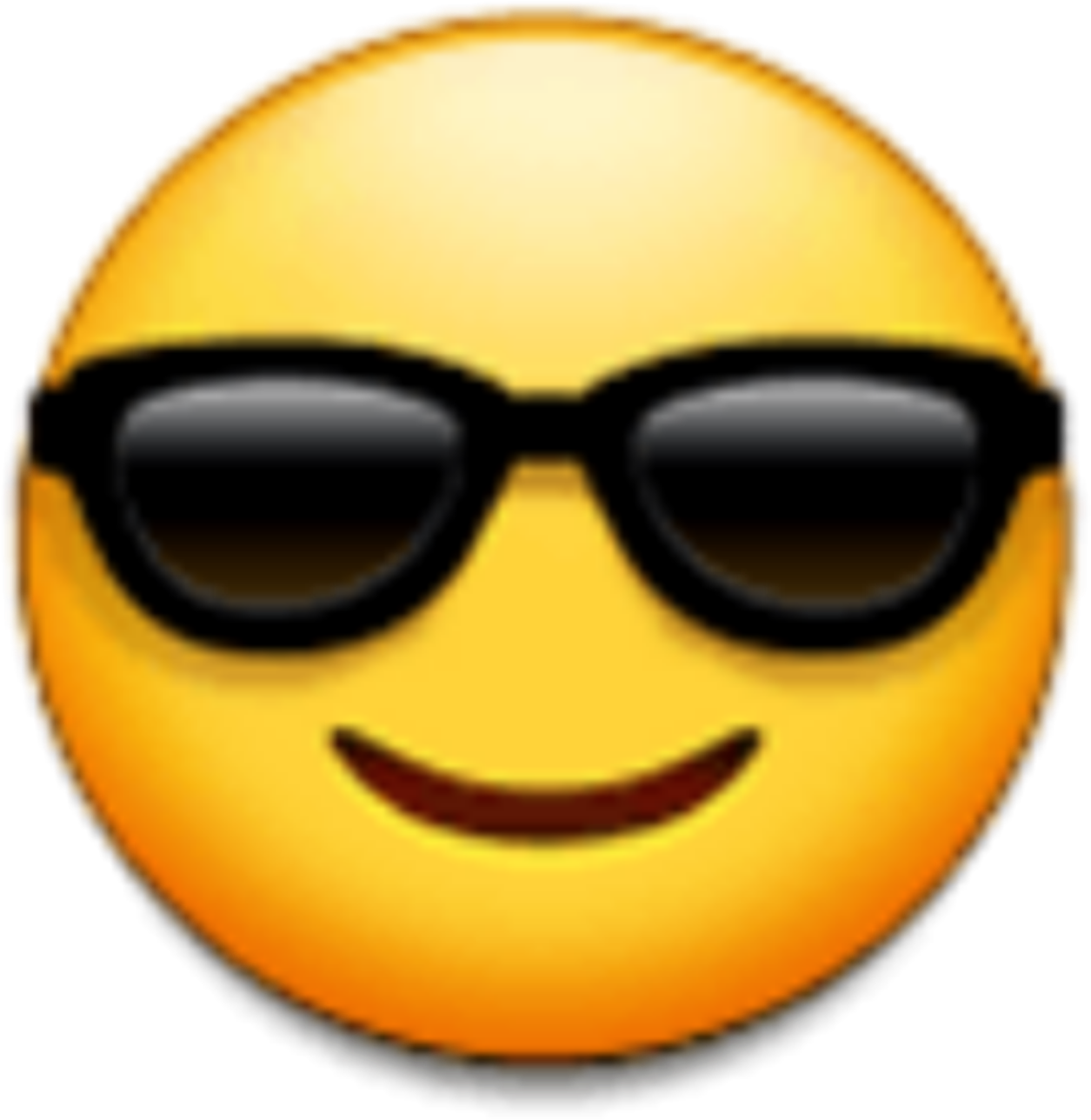 Cool Smiling Emojiwith Sunglasses PNG