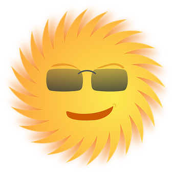 Cool_ Smiling_ Sun_ Emoji PNG