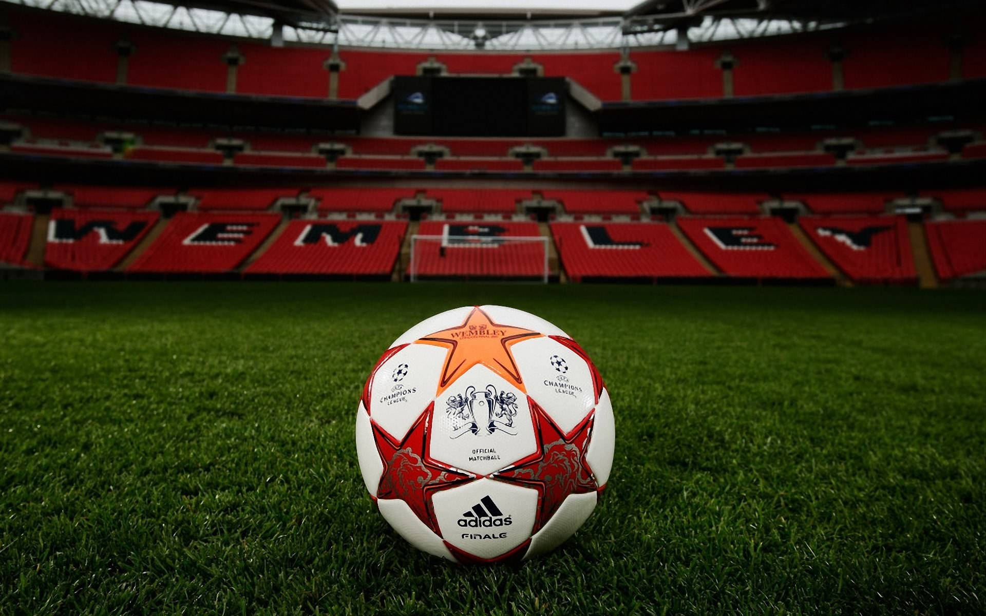 Cool Soccer Ball At Wembley Field