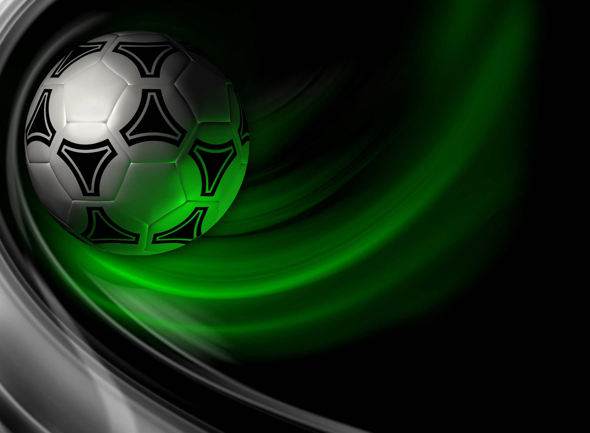 Cool Soccer Desktop Green White Trails Wallpaper