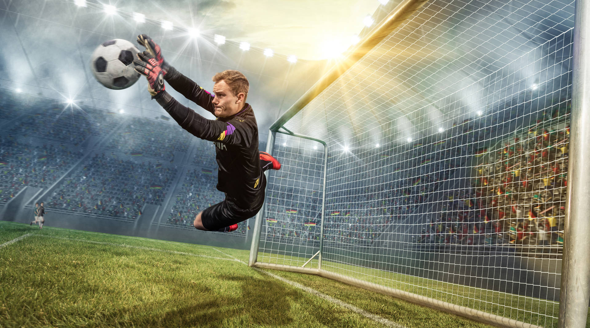 Cool Soccer Desktop Successful Defense Wallpaper