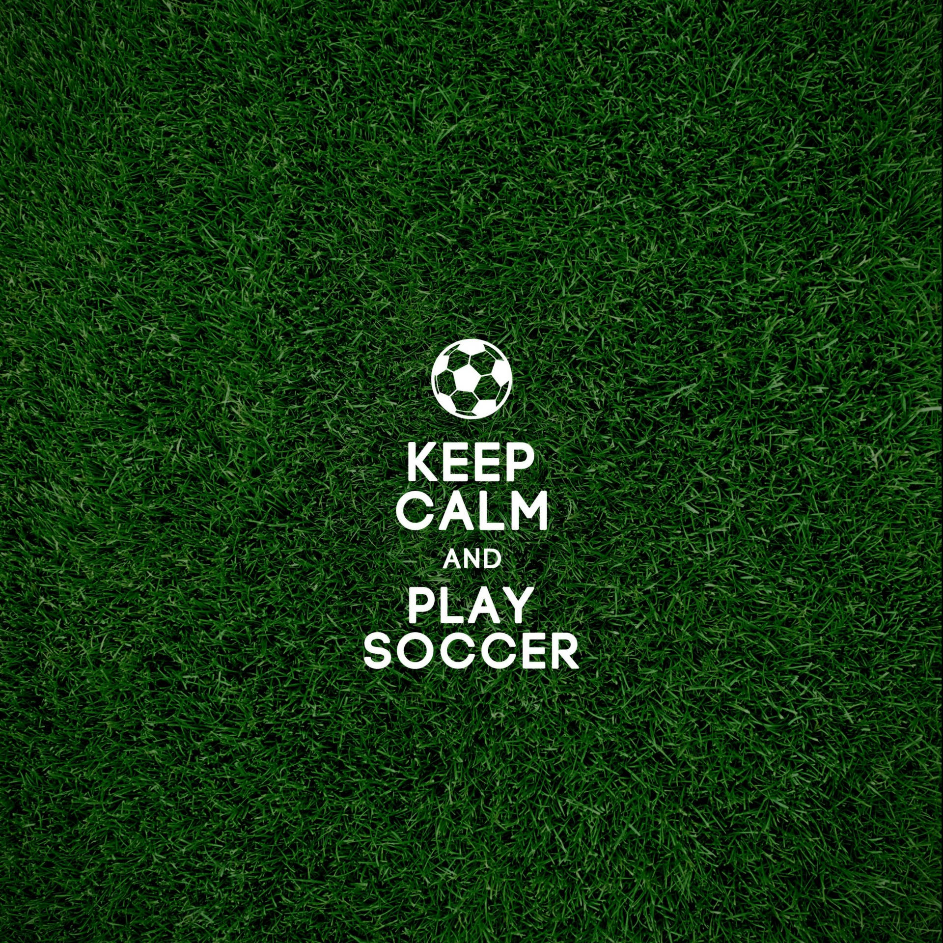 Cool Soccer Keep Calm Quote Wallpaper