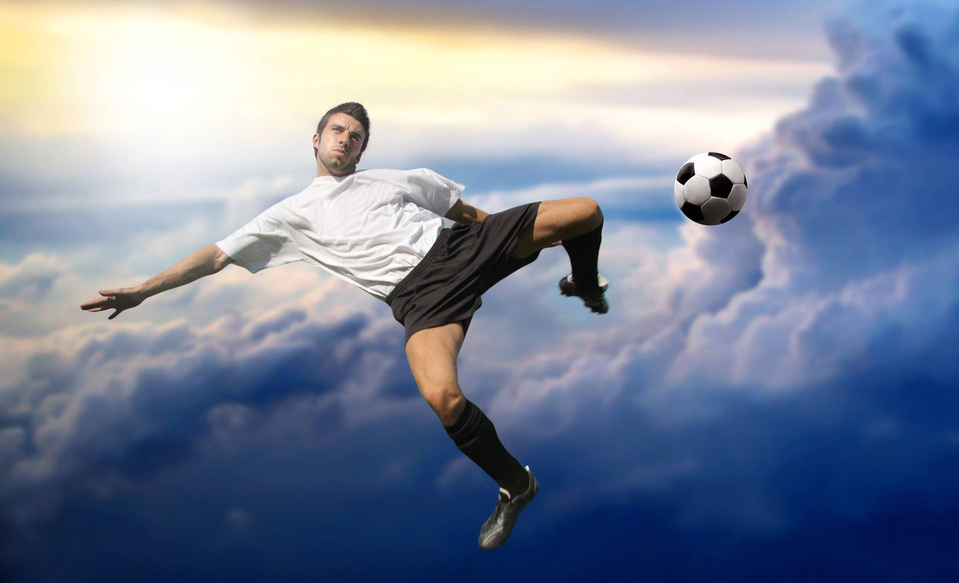 Cool Soccer Kick Illustration