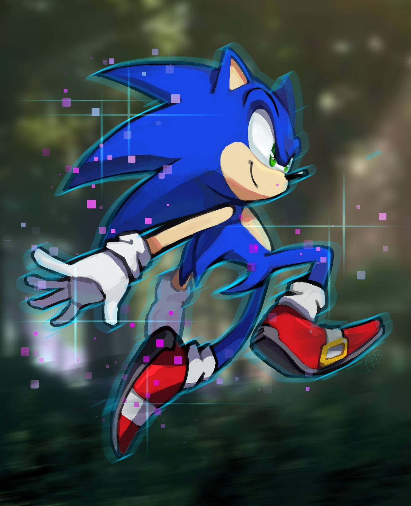 !Super Sonic er ved at tage afsted! Wallpaper