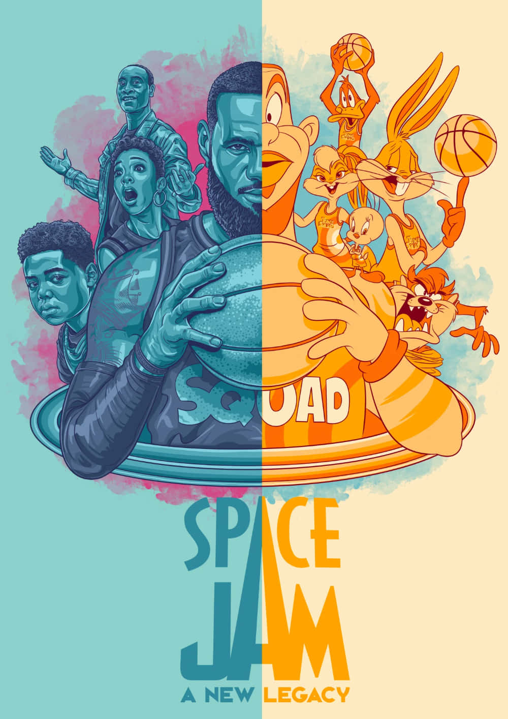 Pastel Cool Space Jam A New Legacy Wallpaper