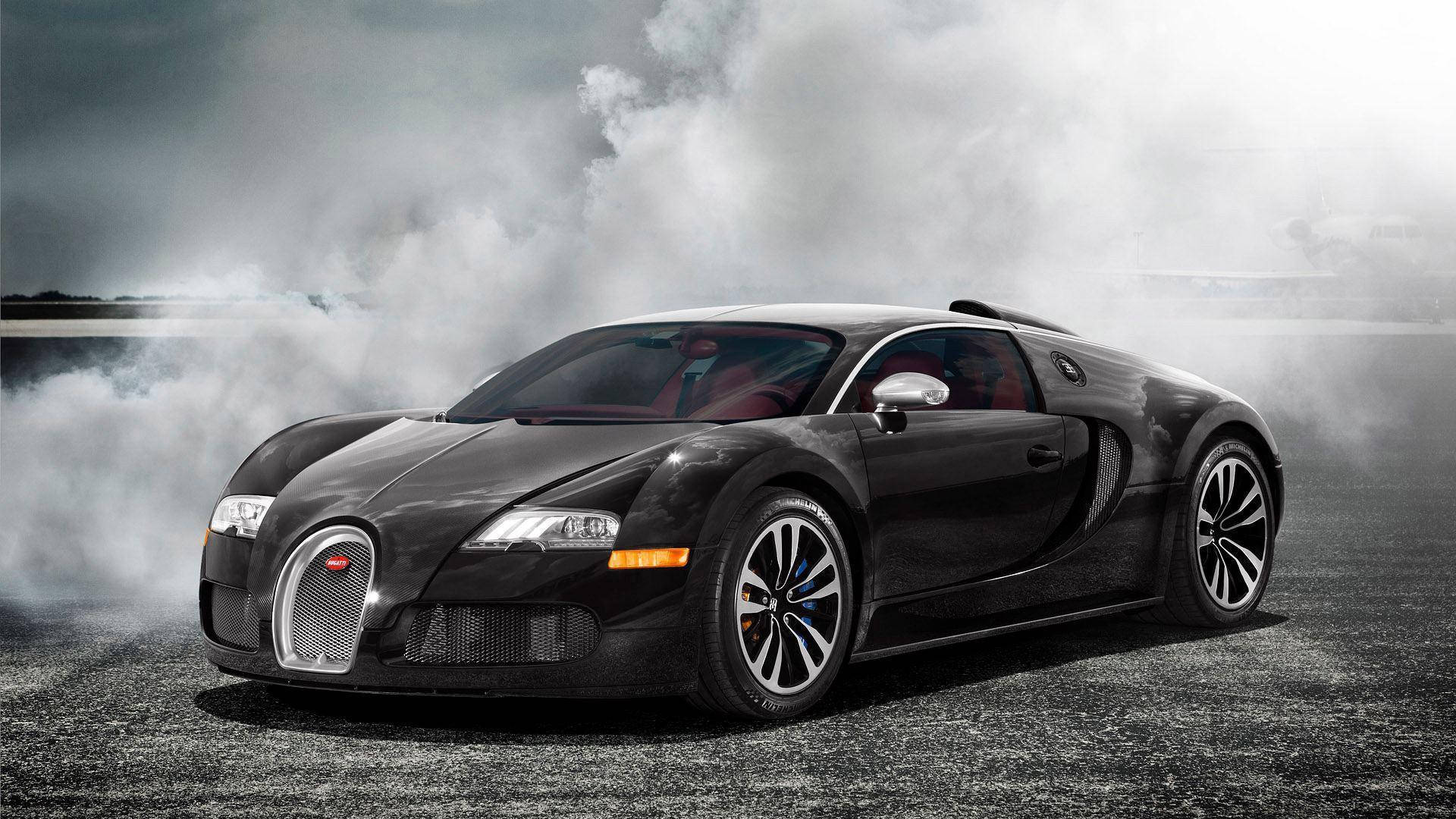 Cool Sports Car Black Veyron Wallpaper