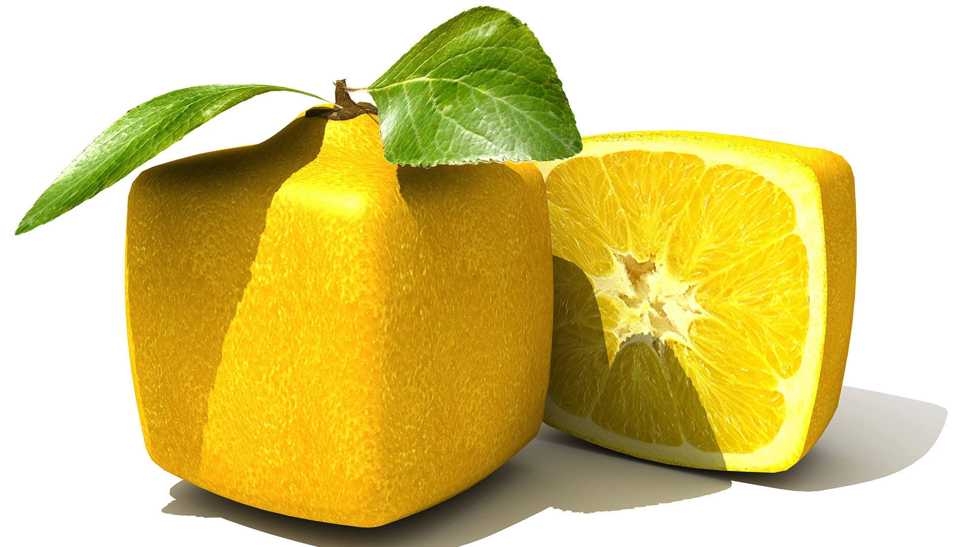 Quadradode Limão Legal Papel de Parede