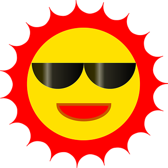 Cool Summer Sun Emoji PNG
