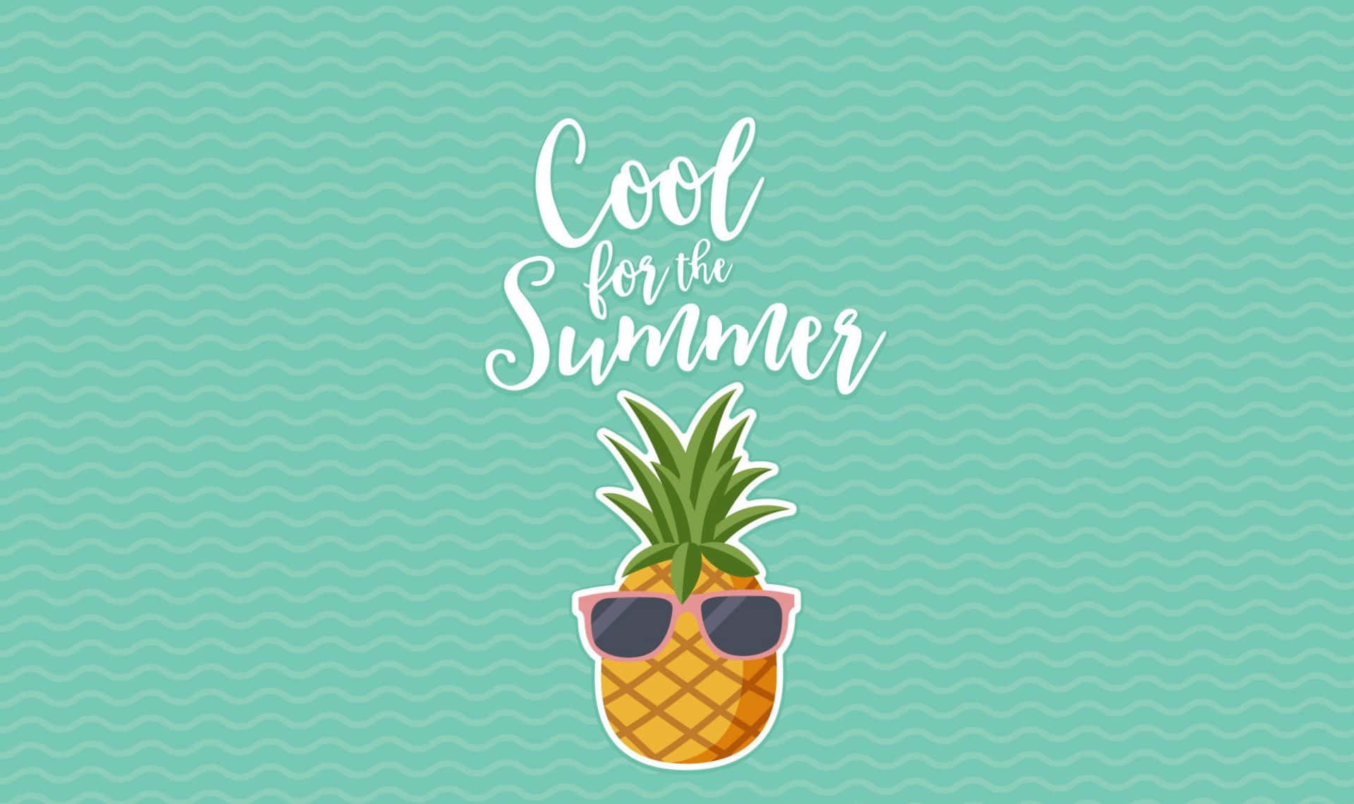 Cool Summer Pineapple Art Wallpaper