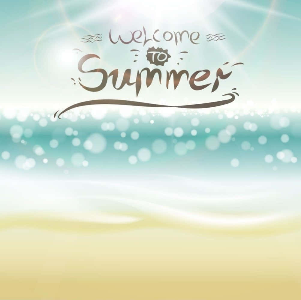 Cool Summer Welcome Banner Wallpaper