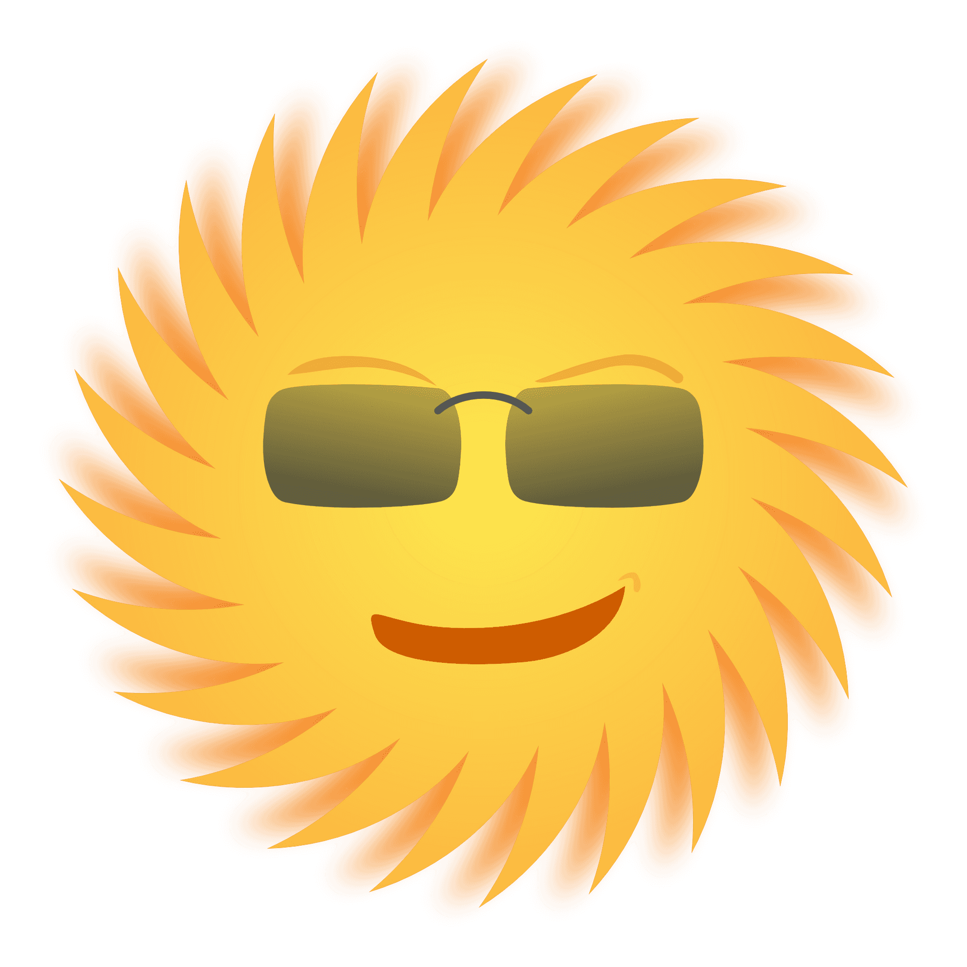 Cool Sun Emoji PNG
