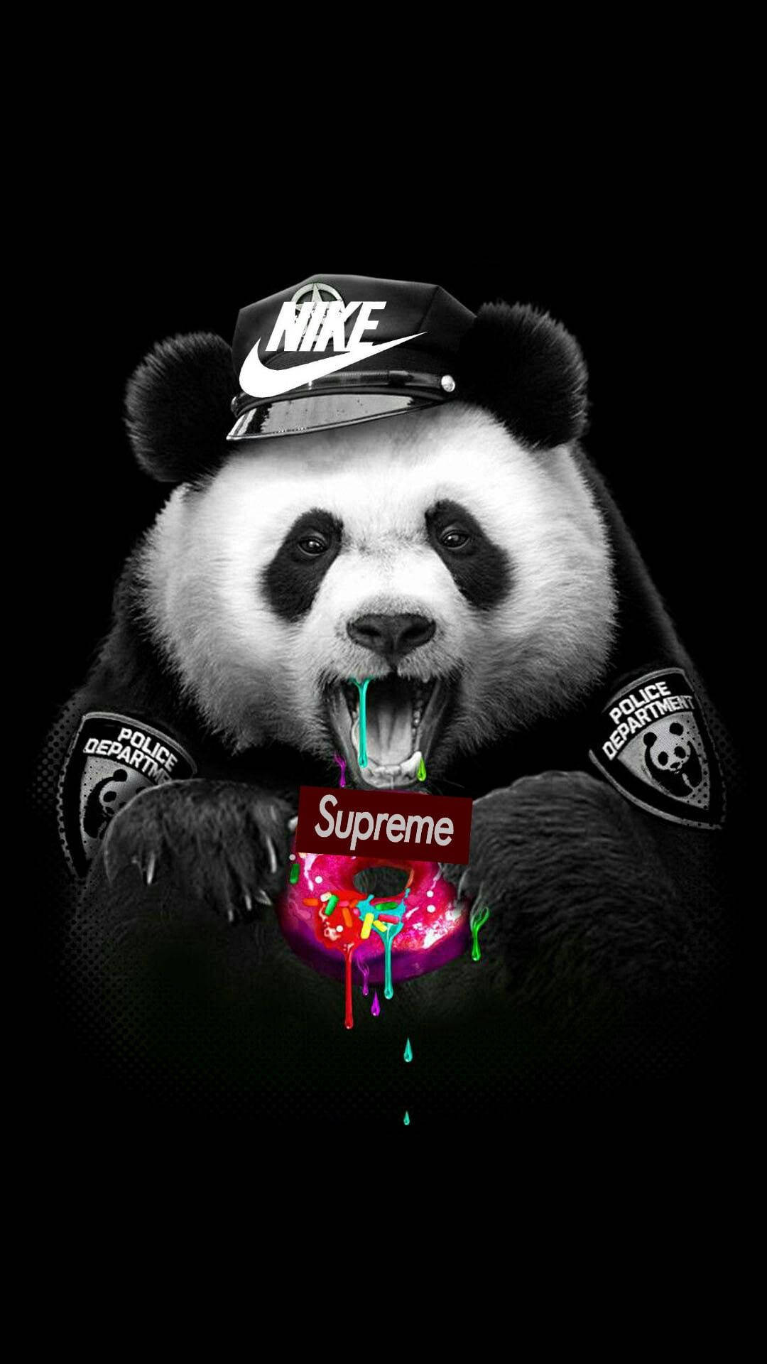 Cool Supreme Drooling Panda Wallpaper