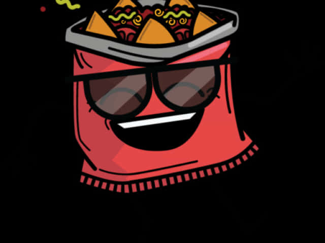 Cool Taco Character Illustration PNG