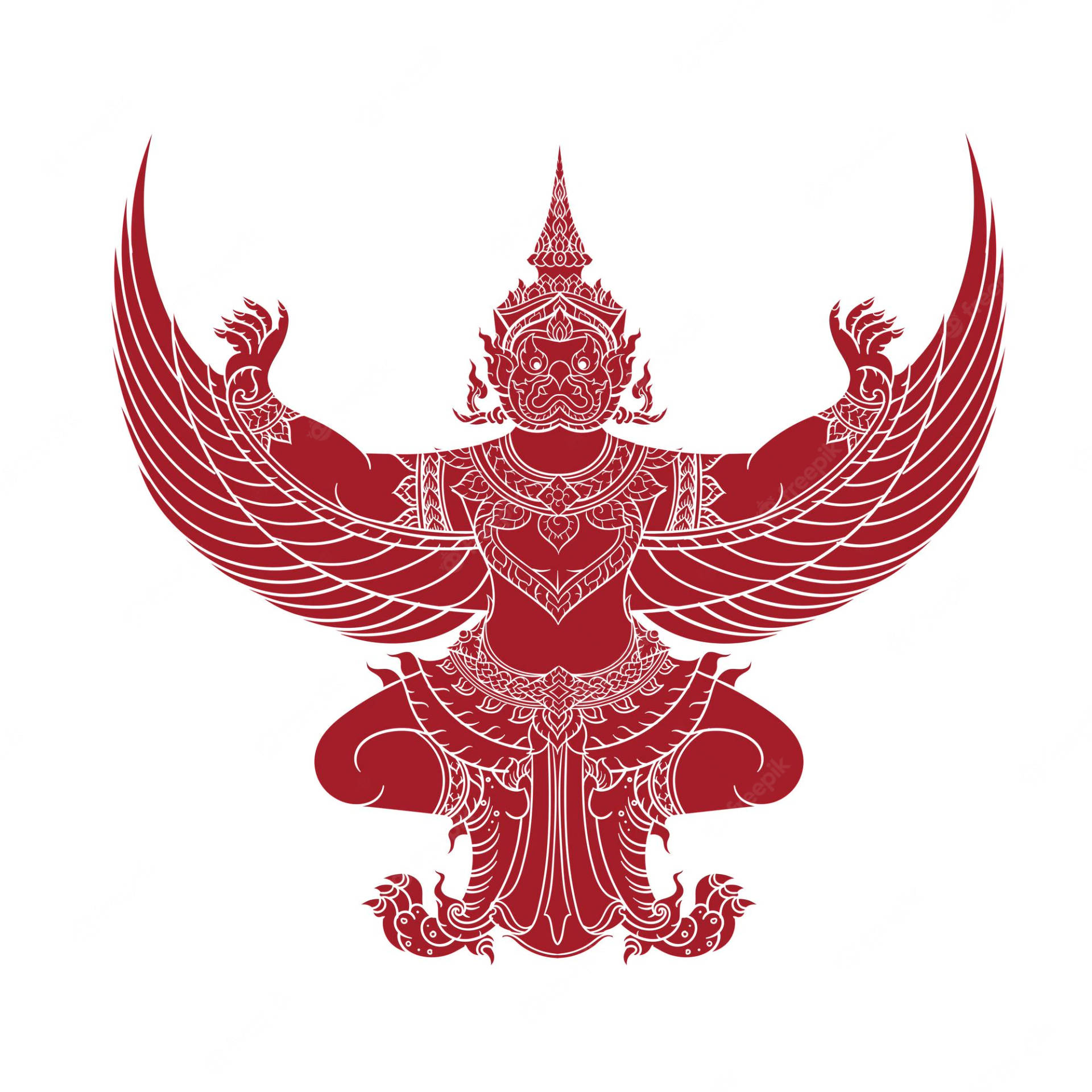 Cool Traditional Garuda Vector Art Background