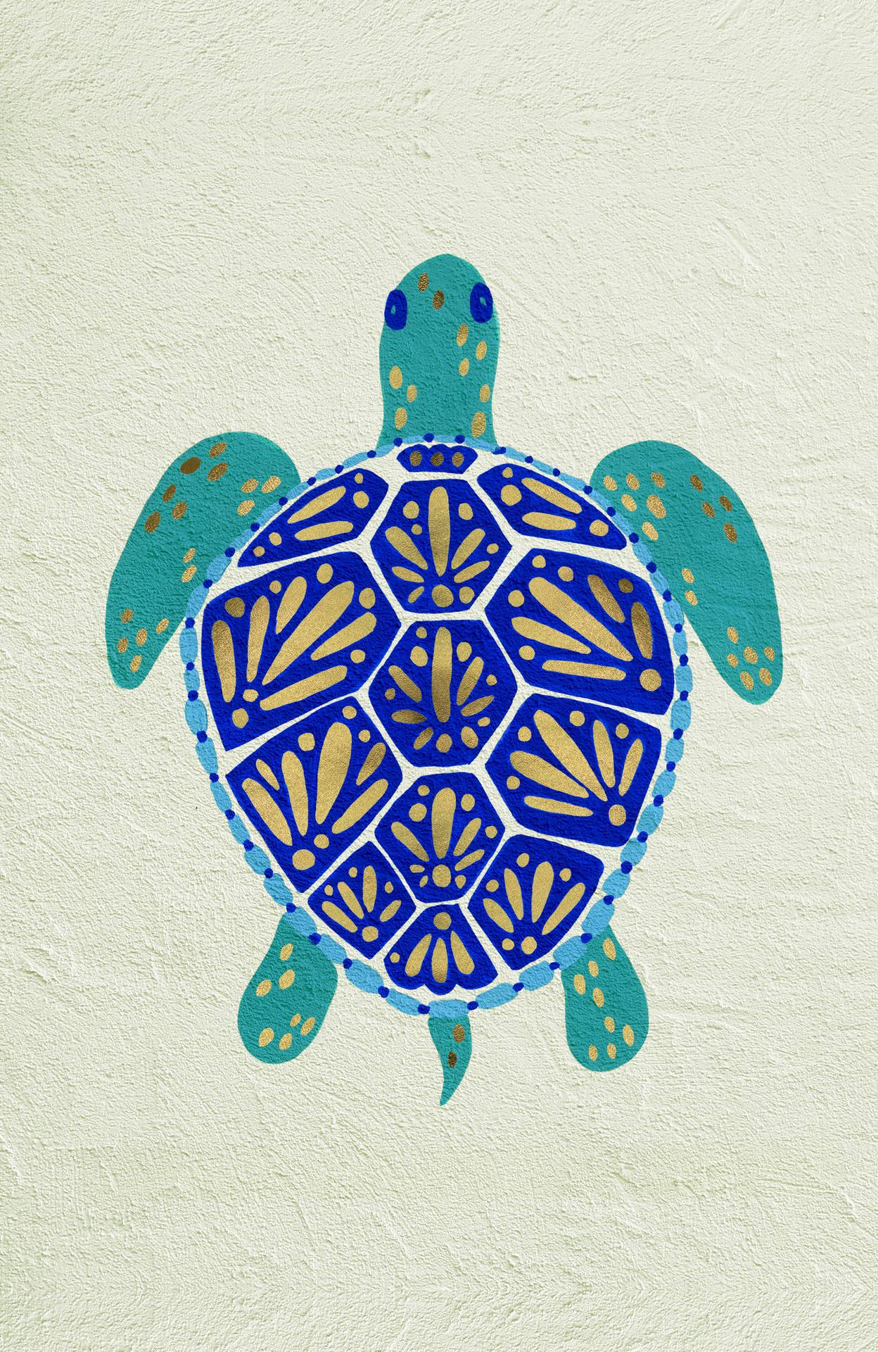 Cool Turtle Painting Wallpaper