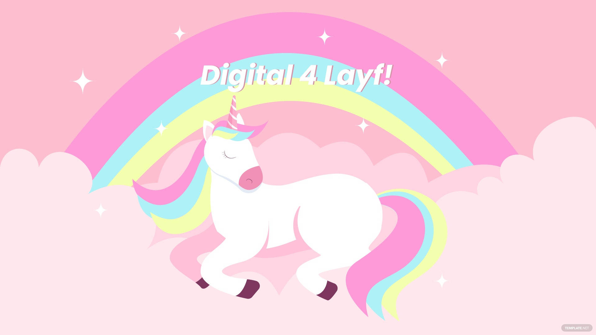 "Unleash your magic with Cool Unicorn!" Wallpaper