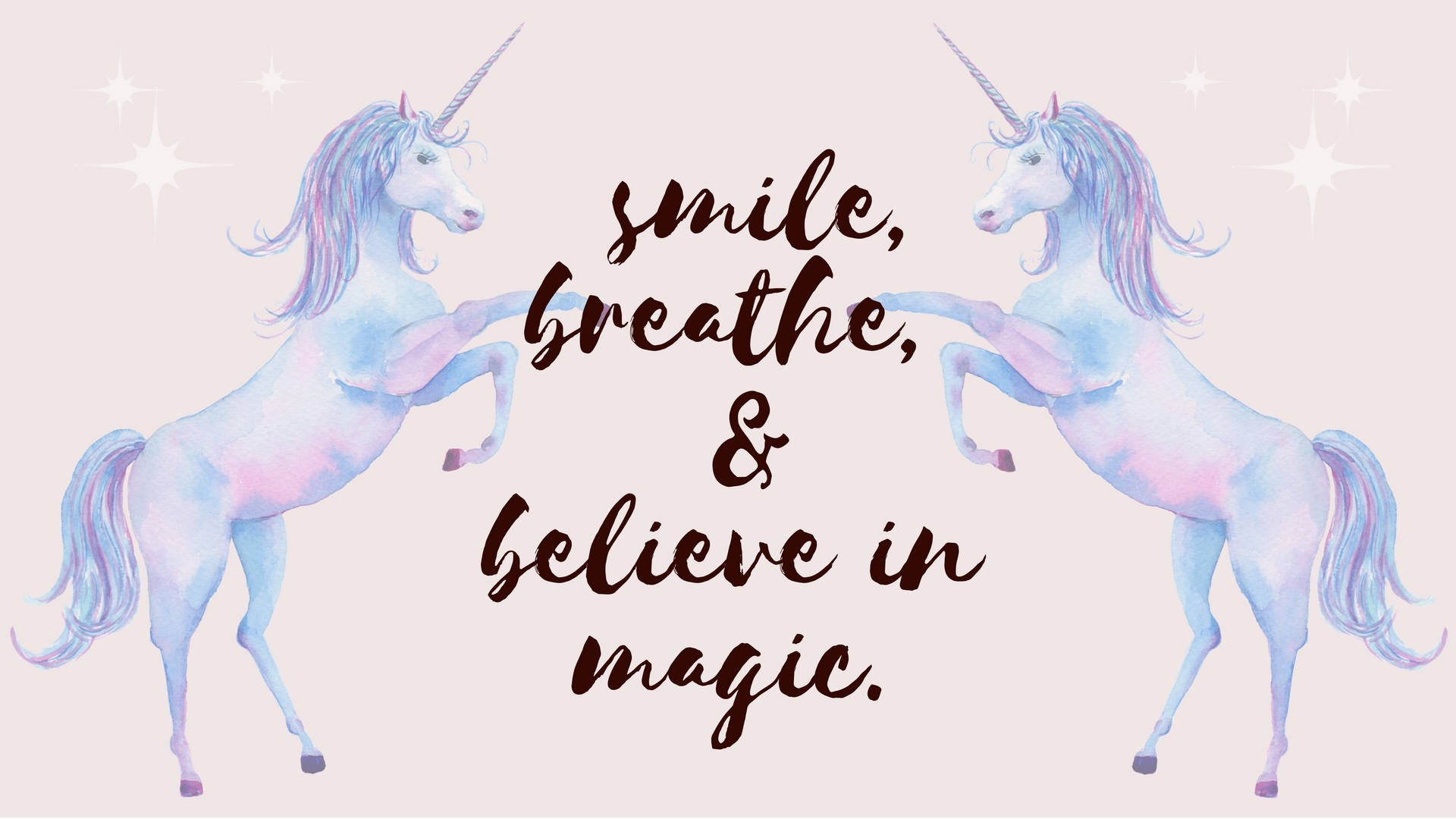 1.  "Live the Magic with Cool Unicorn" Wallpaper