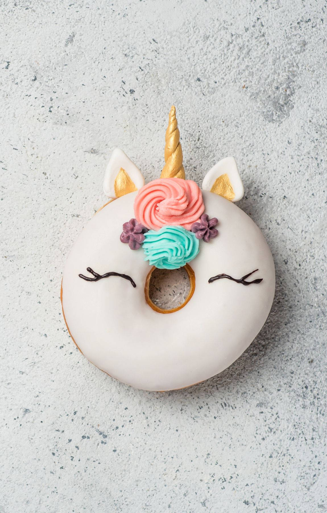 Cool Unicorn Donut Background