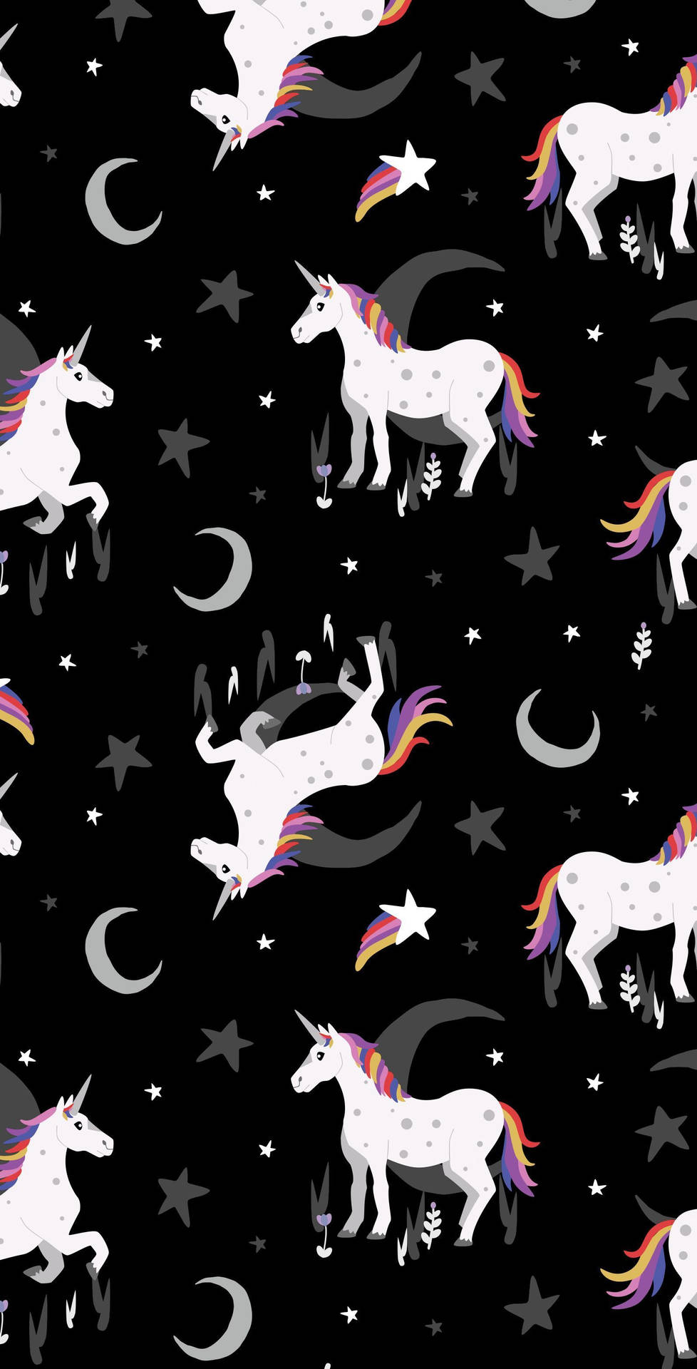 Step into a whimsical world with this cool unicorn Wallpaper