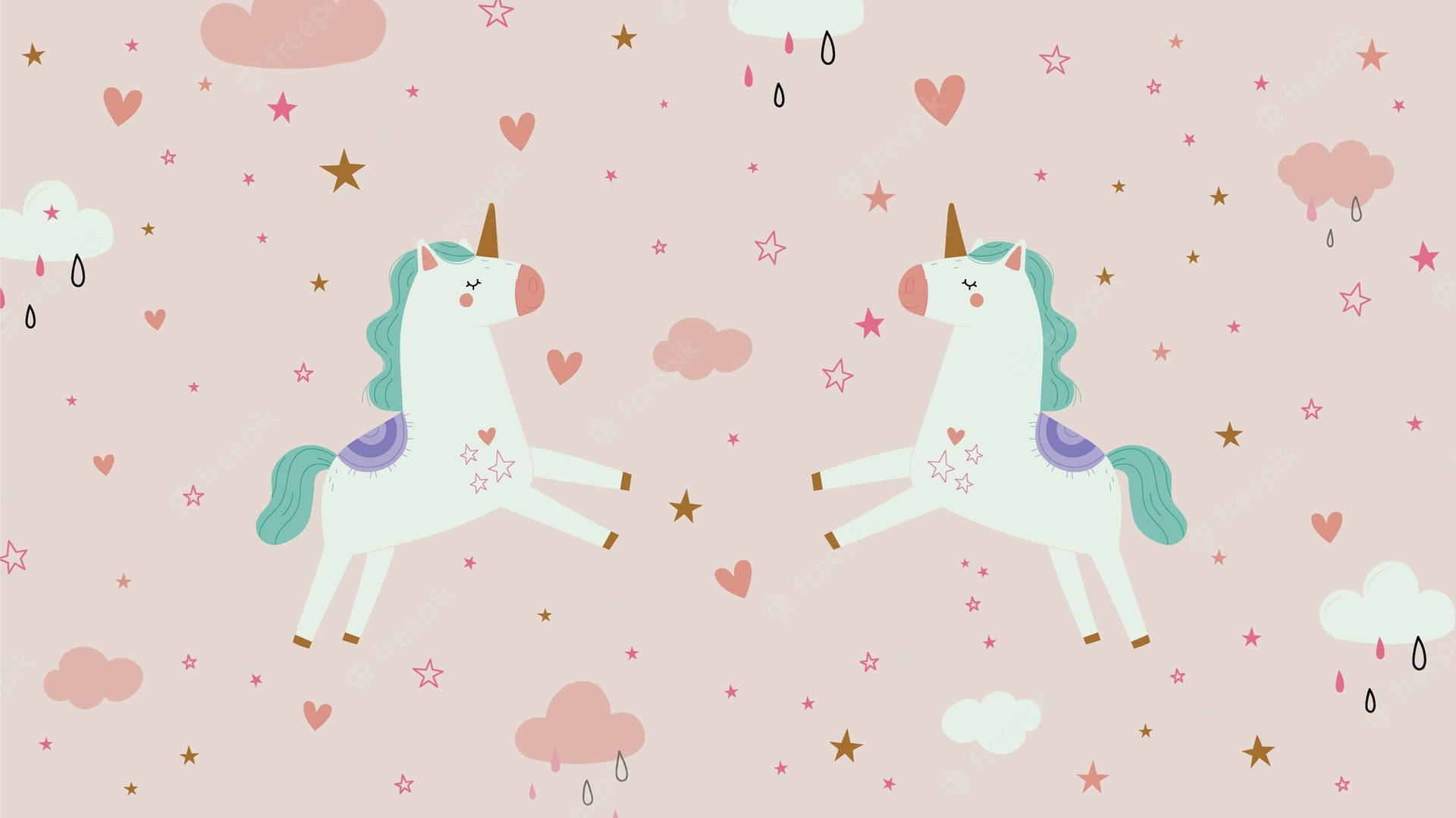 An Enchanted Cool Unicorn Awaits Wallpaper