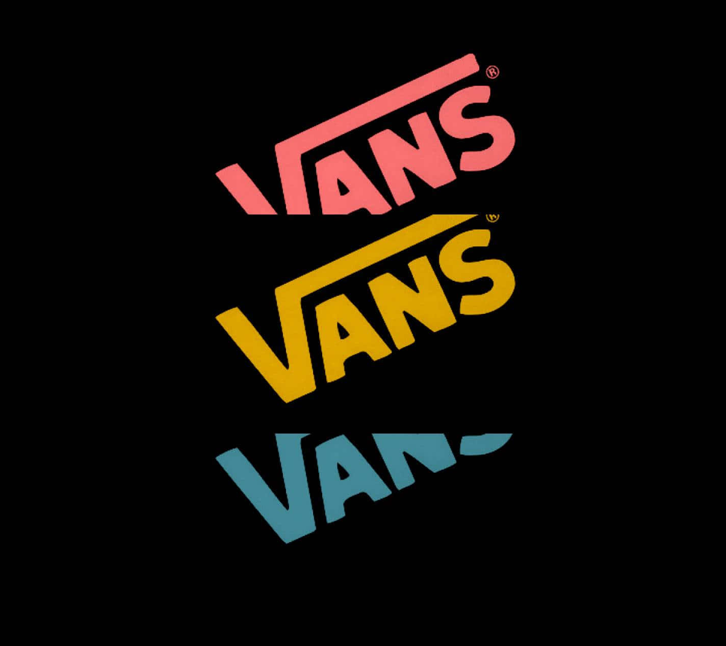 Få en cool vibe med Vans Logo Tapet. Wallpaper